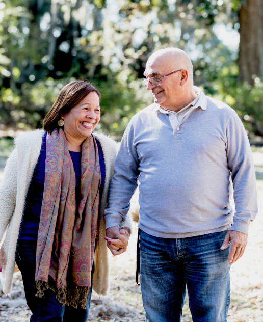 Happy Couple Walking