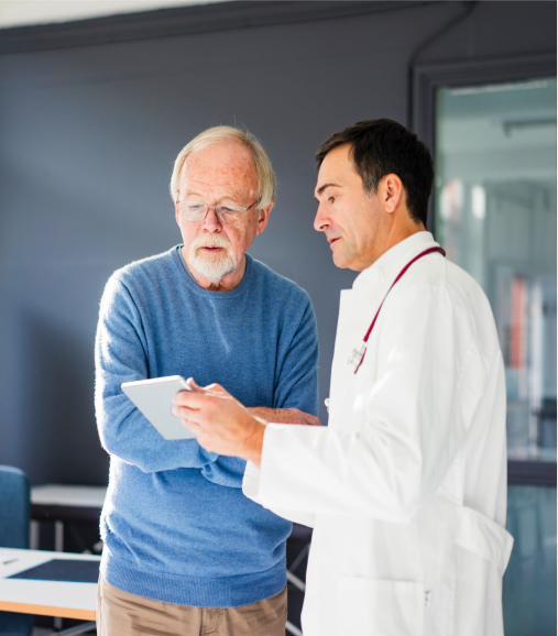 Male Patient with Doctor